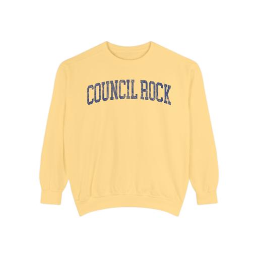 Council Rock Garment-Dyed Crewneck in Unsalted