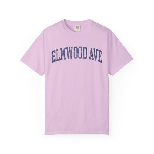 Elmwood Ave Garment-Dyed Tee in Lilac Szn