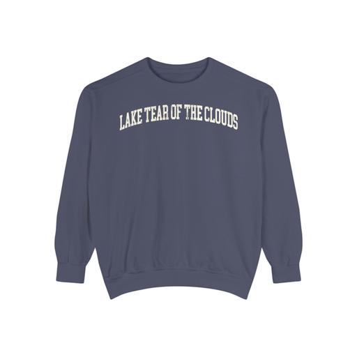 Lake Tear of the Clouds Garment-Dyed Crewneck in Predawn