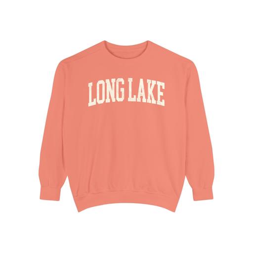 Long Lake Garment-Dyed Crewneck in Terracotta