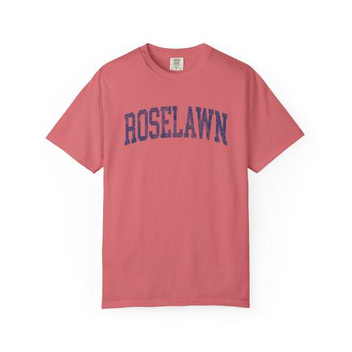 Roselawn Garment-Dyed Tee in Strawberry Cloud