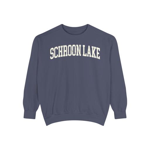 Schroon Lake Garment-Dyed Crewneck in Predawn