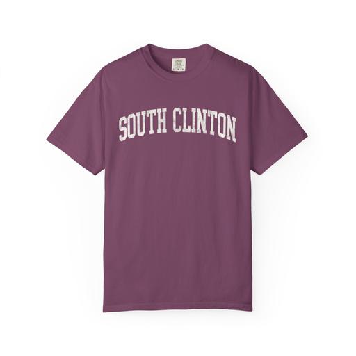 South Clinton Garment-Dyed Tee in Açai Berry