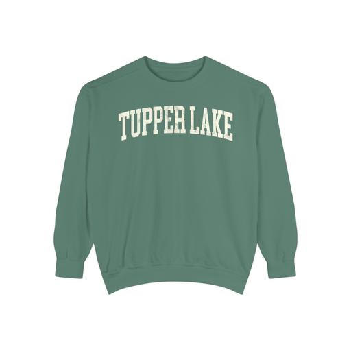 Tupper Lake Garment-Dyed Crewneck in Light Green